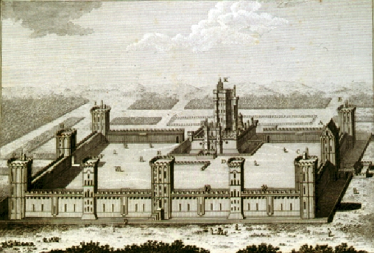 Château de Vincennes sous Charles V Gravure de Pierre Nicolas Ransonette